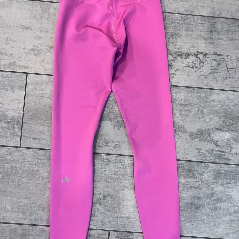 Alo Yoga Women's/Tween Pink Leggings Hot pink - Picture 3 of 4